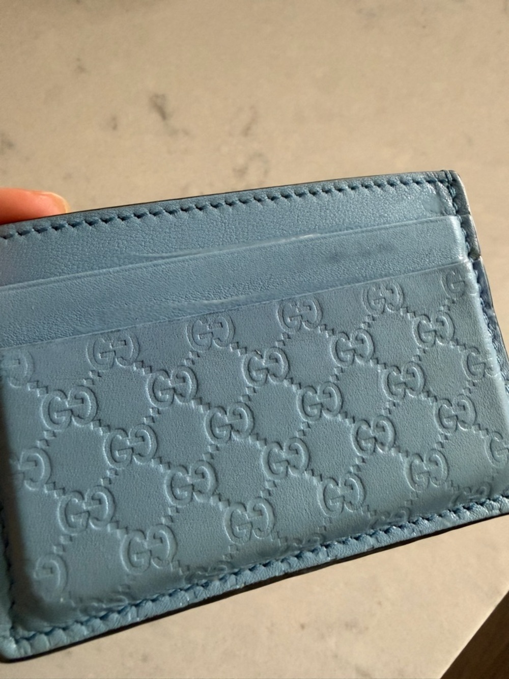 Gucci Blue Microguccissima Cardholder - Picture 5 of 5